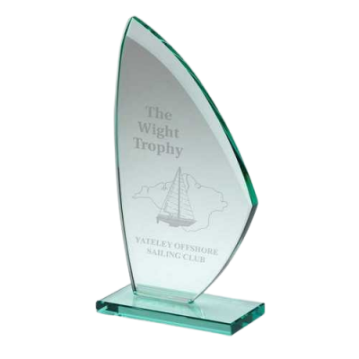 Jade Glass Sail Plaque