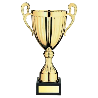 Gold Conical Trophy Cup