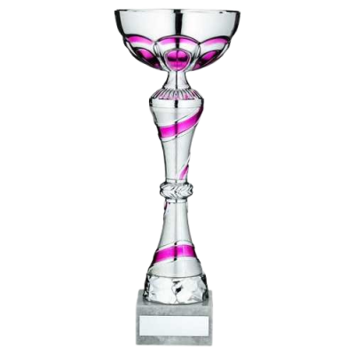 Silver/Pink Trophy Cup