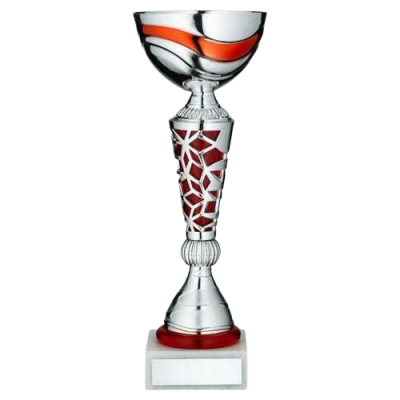 Silver/Red Trophy Cup