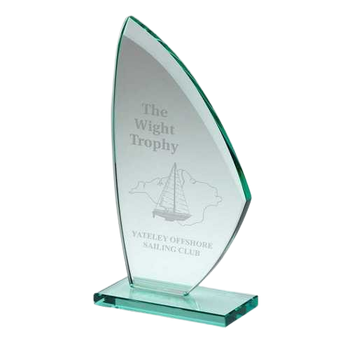 Jade Glass Sail Plaque